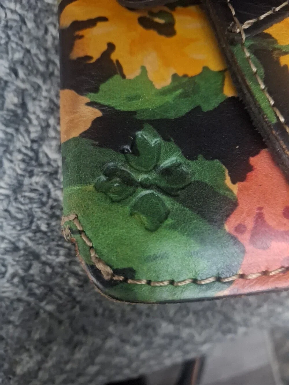 PATRICIA NASH Floral Multi-Color Leather crossbody
